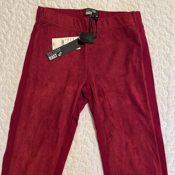 NWT William Rast Maroon Suede Front Leggings - Picture 3 of 4